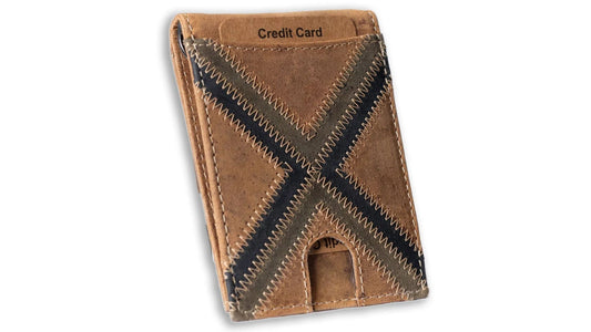 leather bifold wallet with money clip