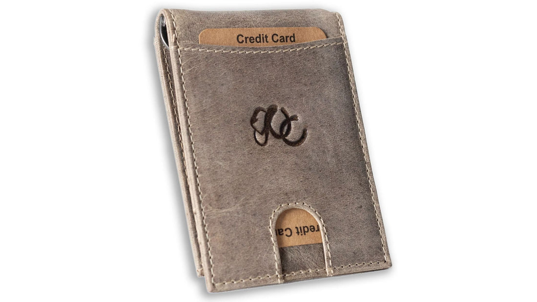 leather money clip