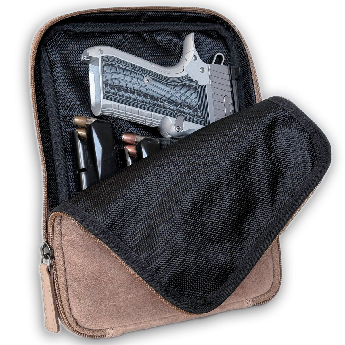 Sand Uc Leather Pistol Case