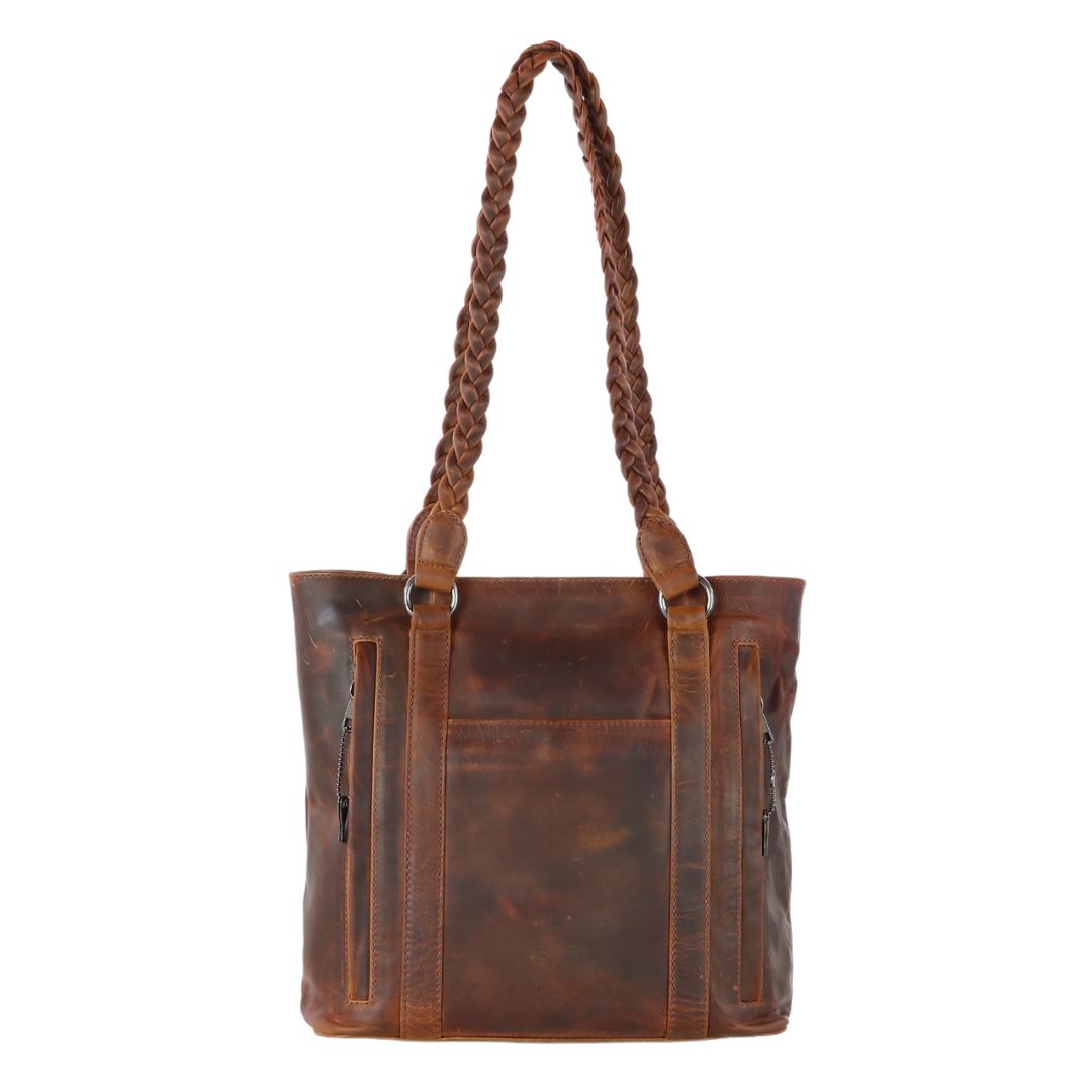 Concealed Carry Bella Leather Tote - Women's Purse for Pistol - Locking Purse with pistol slot - Leather Conceal Carry purse for Women - Concealed carry purse holster - Conceal Carry Handbag for Pistol - Handgun Bags for Women