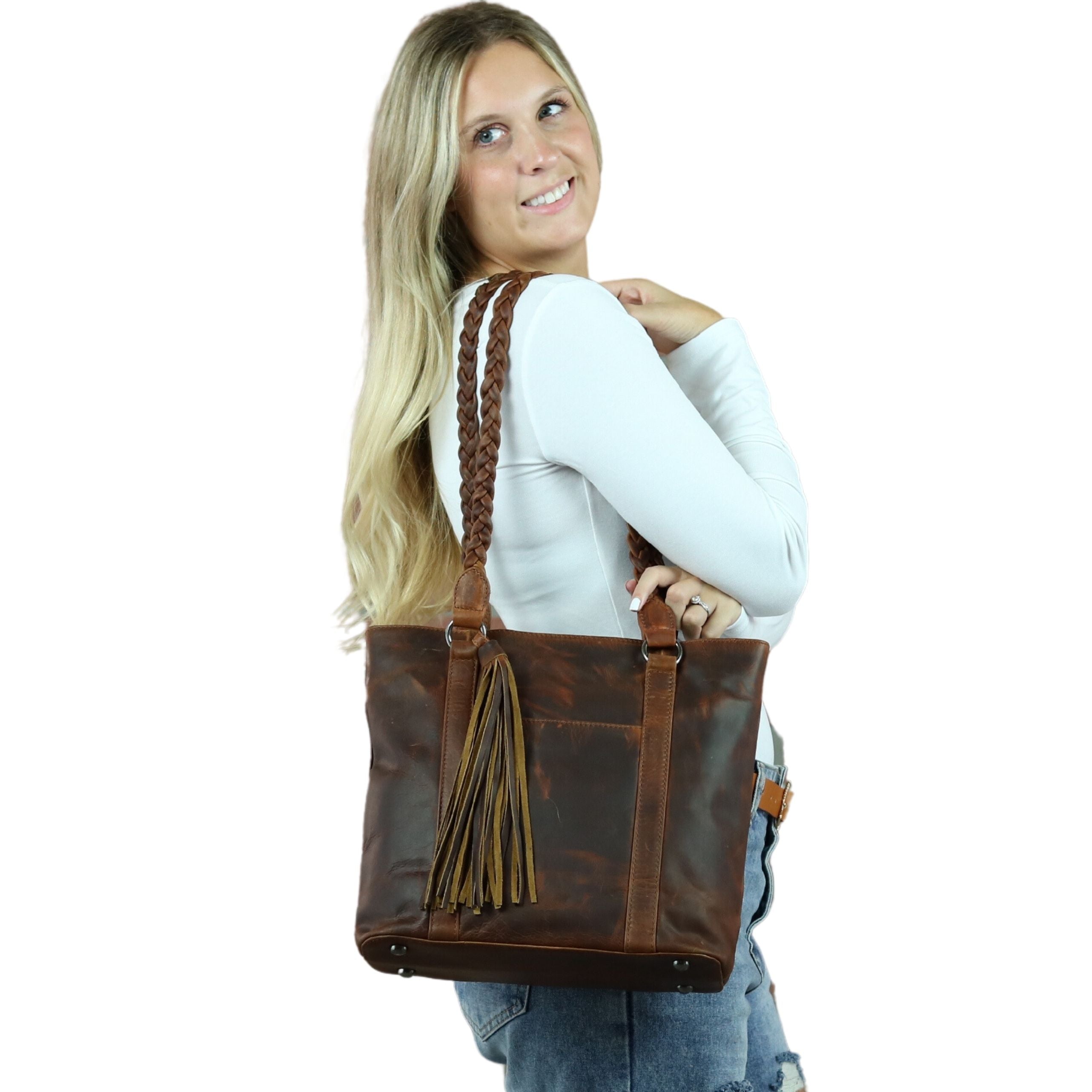 1080 × 1080px  Concealed Carry Bella Leather Tote - Women's Purse for Pistol - Locking Purse with pistol slot - Leather Conceal Carry purse for Women - Concealed carry purse holster - Conceal Carry Handbag for Pistol - Handgun Bags for Women