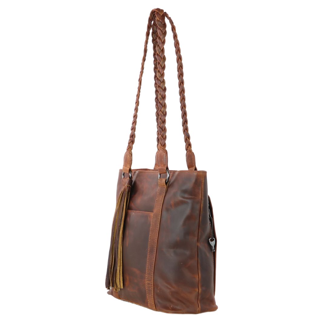 Concealed Carry Bella Leather Tote - Women's Purse for Pistol - Locking Purse with pistol slot - Leather Conceal Carry purse for Women - Concealed carry purse holster - Conceal Carry Handbag for Pistol - Handgun Bags for Women