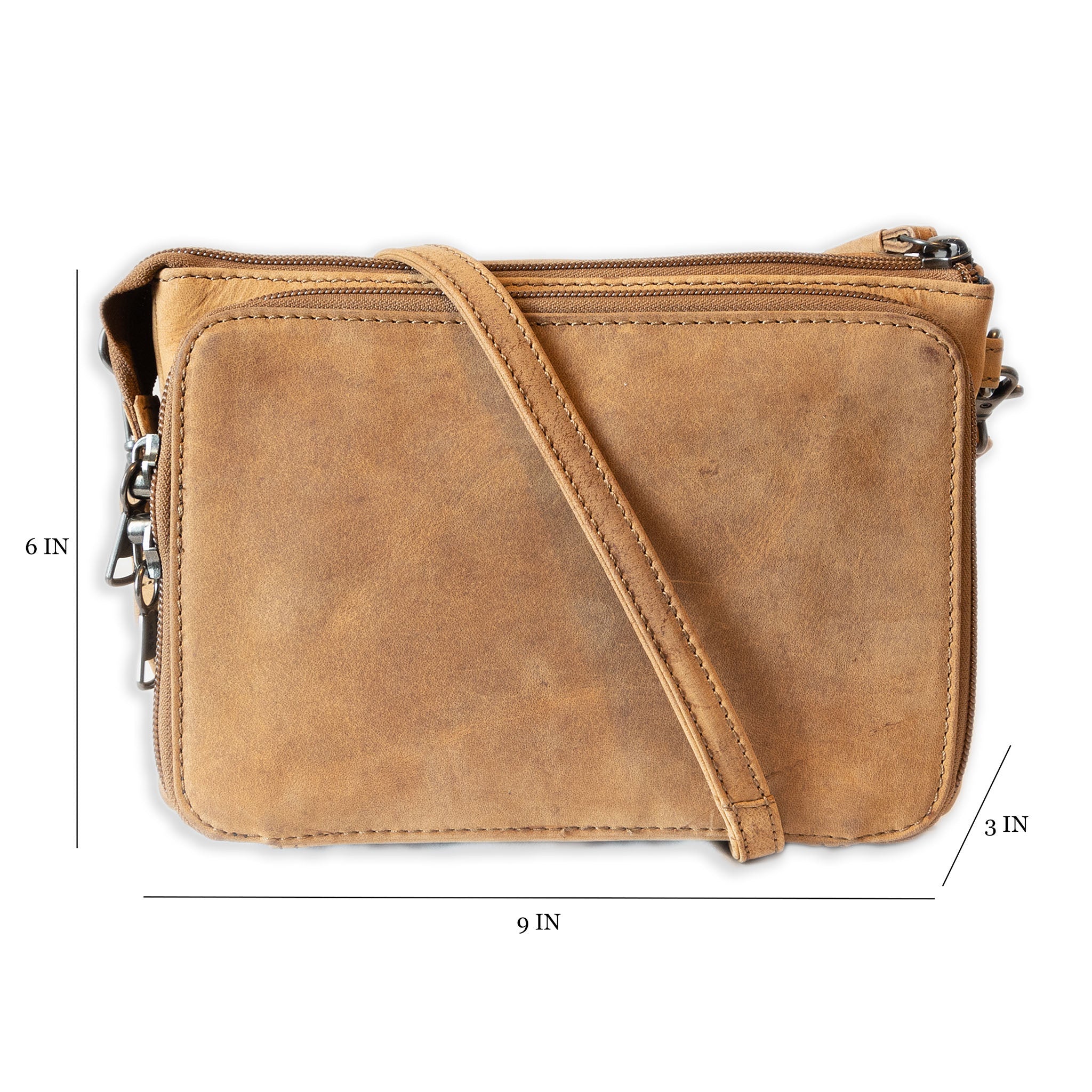 concealed carry cross body leather purse